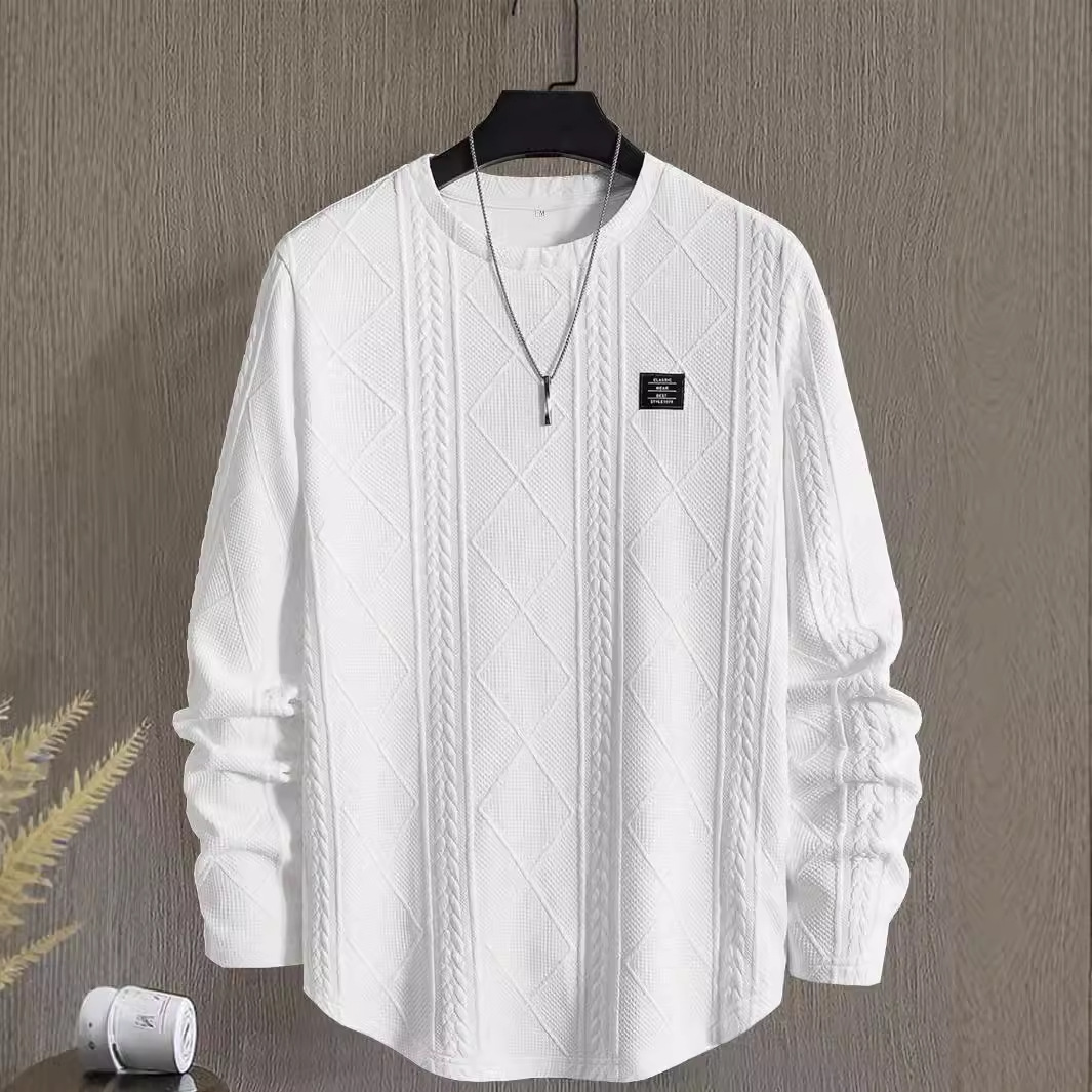 Men’s Letter Sweatshirt – Casual Crew Neck Pullover, 6 Colors, S–2XL
