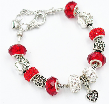 Unisex Colorful Glass Bead Bracelet – Zodiac Crystal-Style Fashion Jewelry