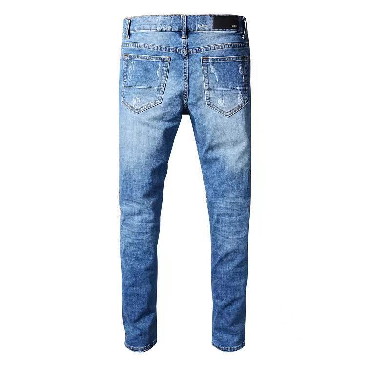 Men’s Slim-Fit European Style Denim Pants – Modern Casual Jeans – USA