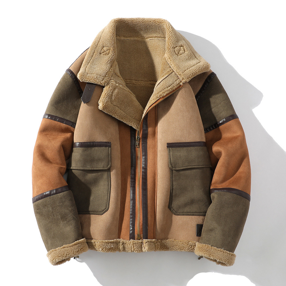 Men’s Rugged Fur Jacket – Warm Casual Winter Outerwear – USA