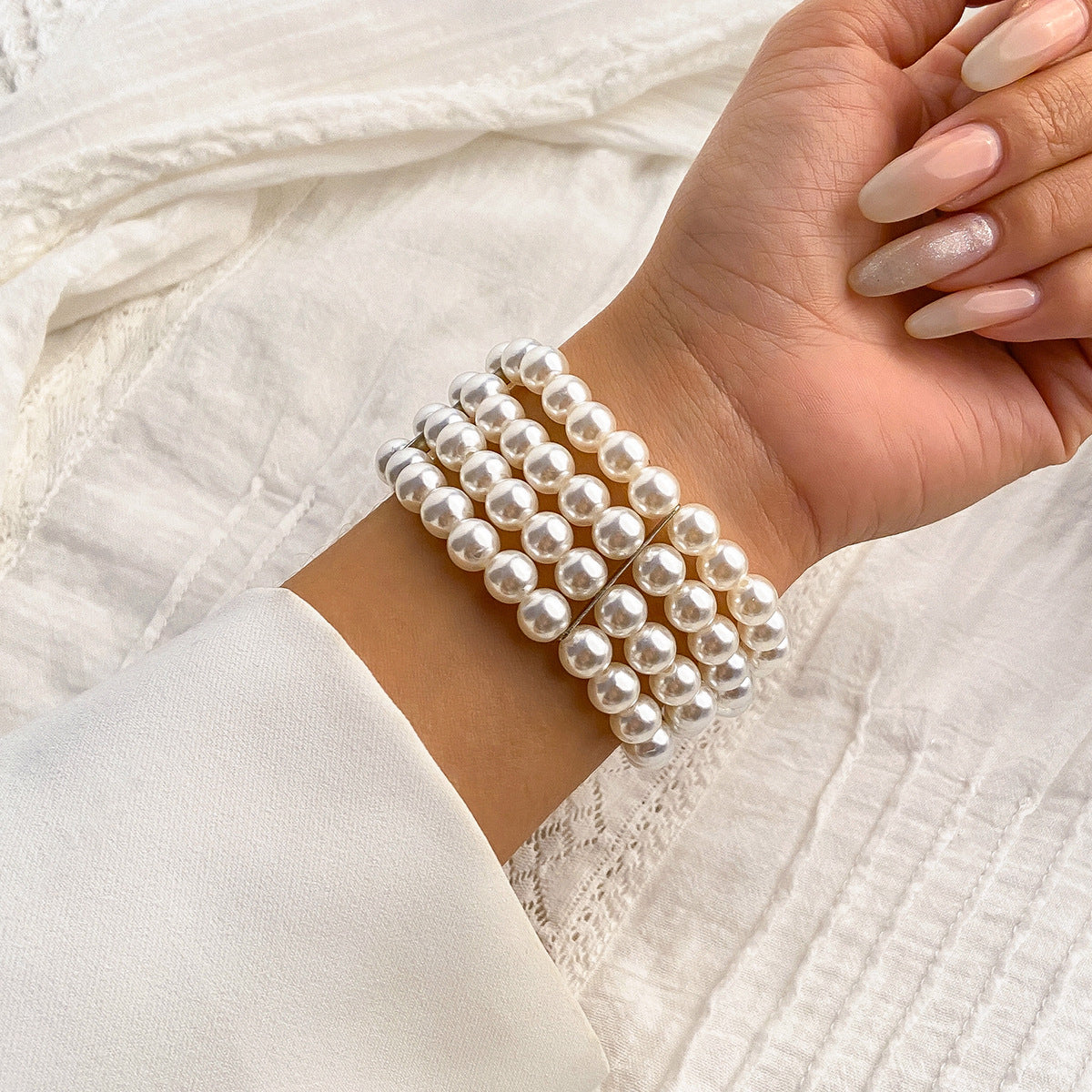 Minimalist French-Inspired Pearl Choker Necklace
