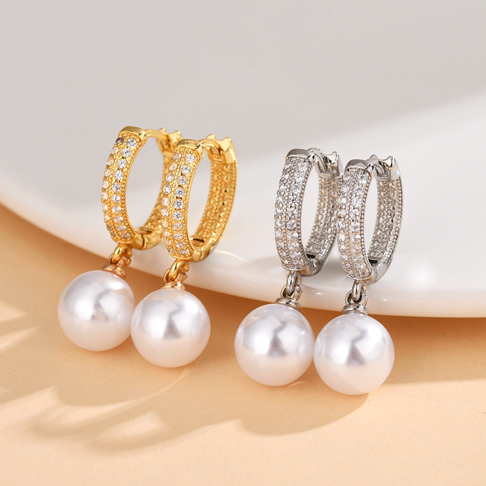 Long Pearl Earrings for Women – Elegant Dangle Statement Jewelry