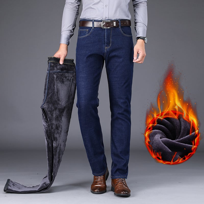 Men’s Plus Size Straight-Fit Business Casual Pants – Cotton Dress Trousers