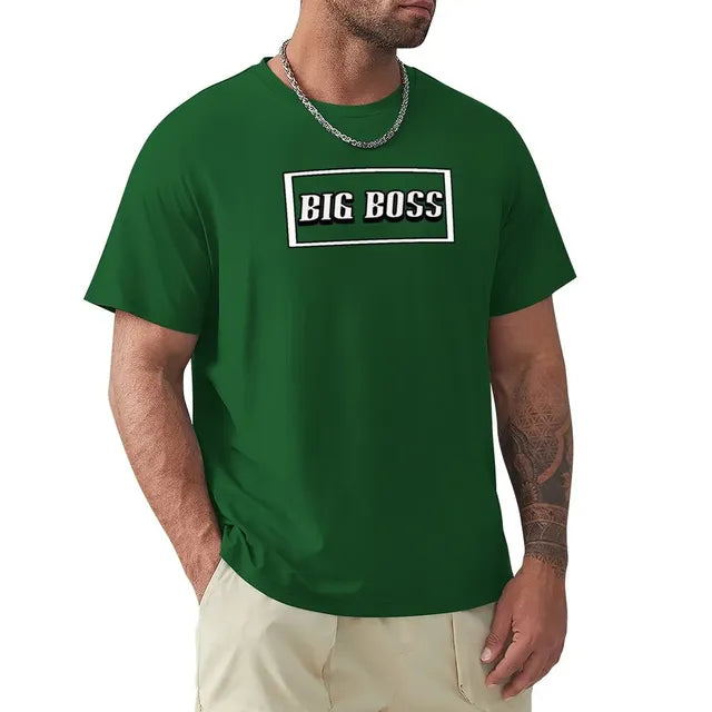Big Boss Box Design Men’s Stretch T-Shirt – Casual Graphic Tee, S–4XL