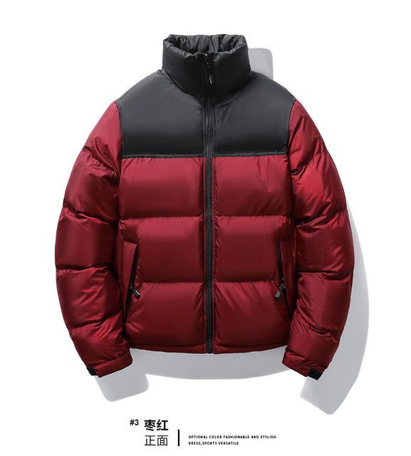Men’s Autumn Winter Short Cotton Padded Jacket – Warm Casual Outerwear – USA