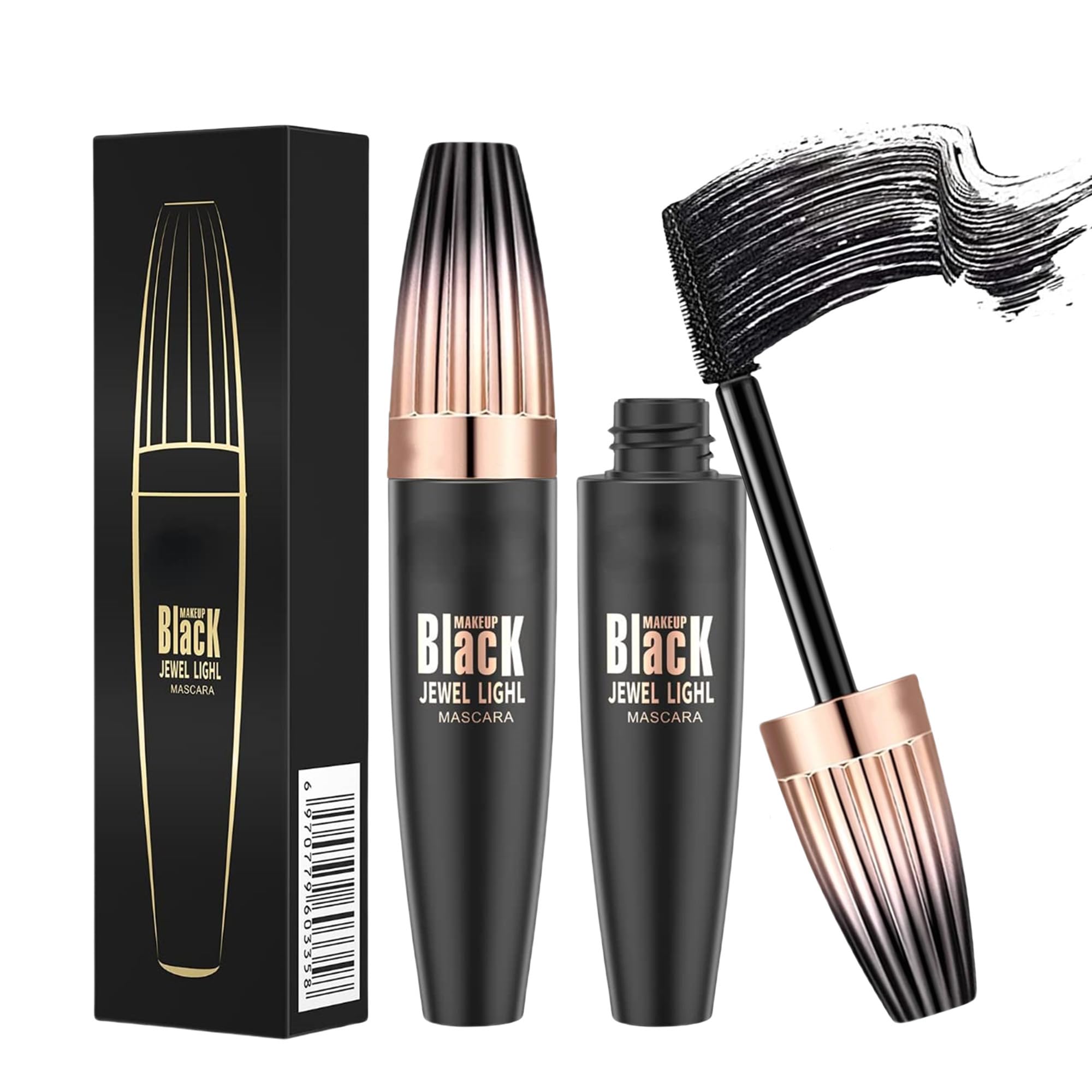 4D Silk Fiber Mascara – Black Lengthening, Volumizing & Waterproof Lash Mascara