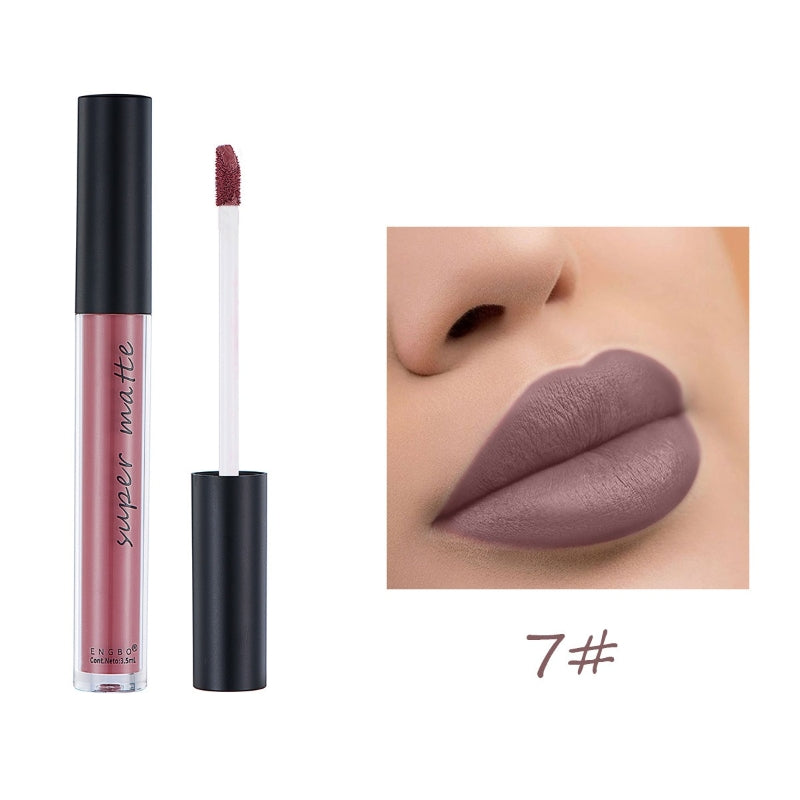 12-Color Waterproof Matte Liquid Lipstick Set