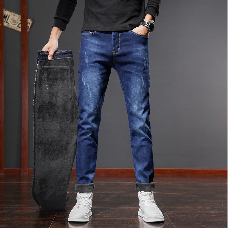 Men’s Stretchy Soft Slim Fit Jeans – Casual Denim Trousers