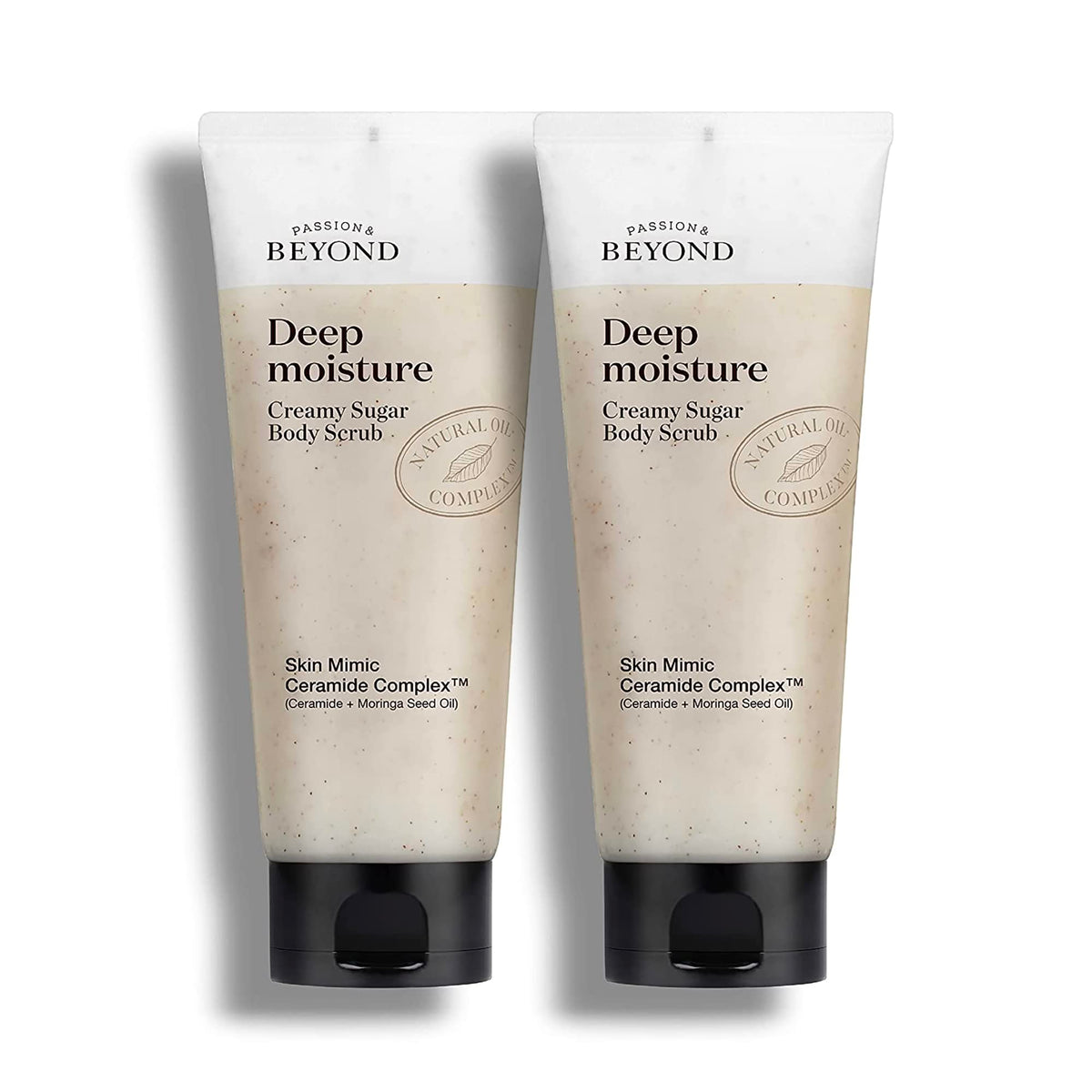 BEYOND Deep Moisture Creamy Sugar Body Scrub – Ceramide & Moringa Oil, 260g (2-Pack)
