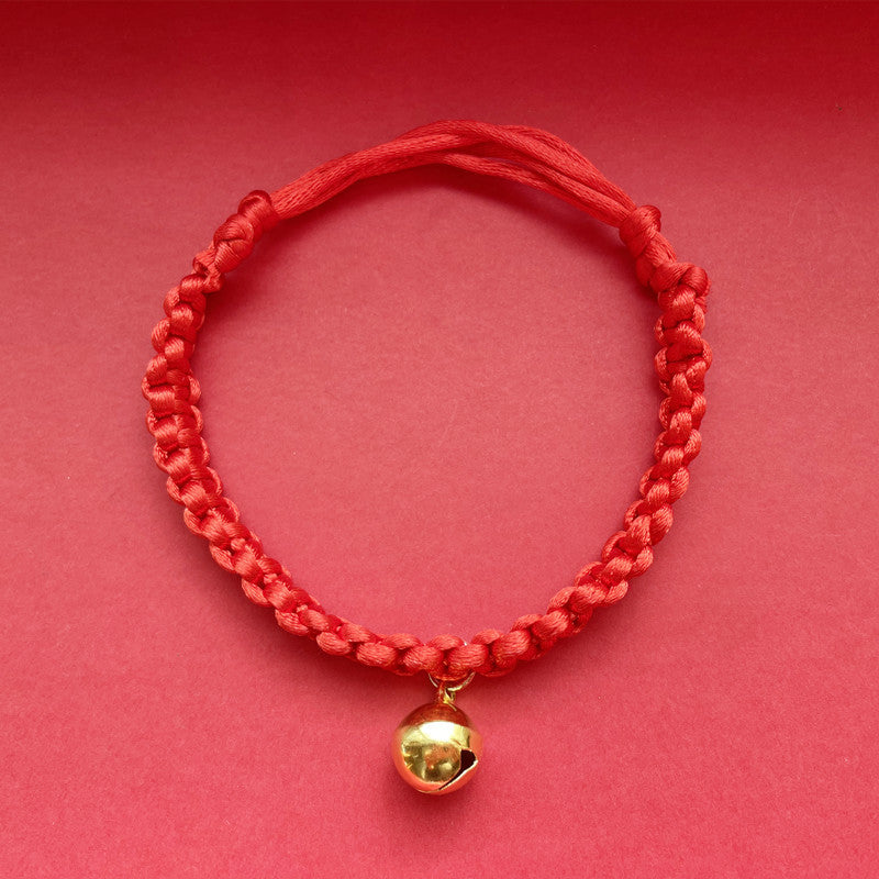 Handcrafted Chinese-Style Cat Collar – Adjustable Woven Lucky Charm Collar for Cats & Small Dogs