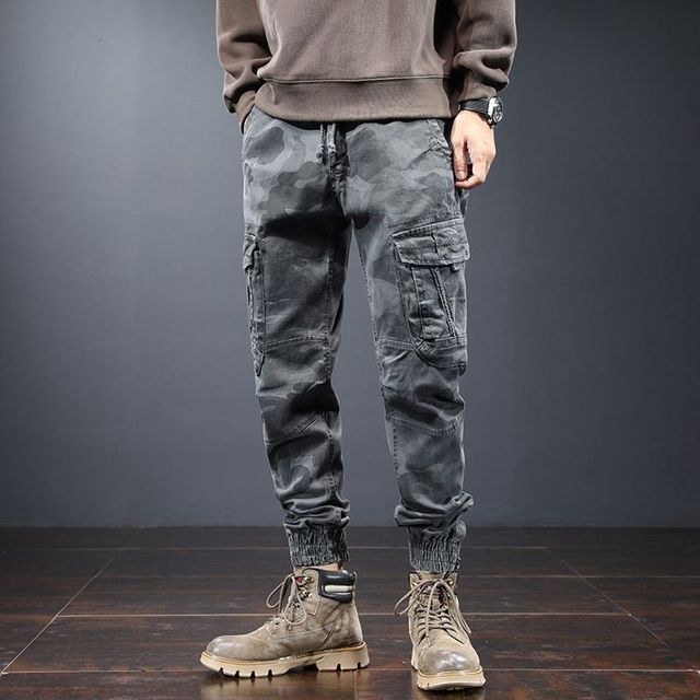 Men’s Cargo Tactical Pants – Casual Multi-Pocket Utility Trousers