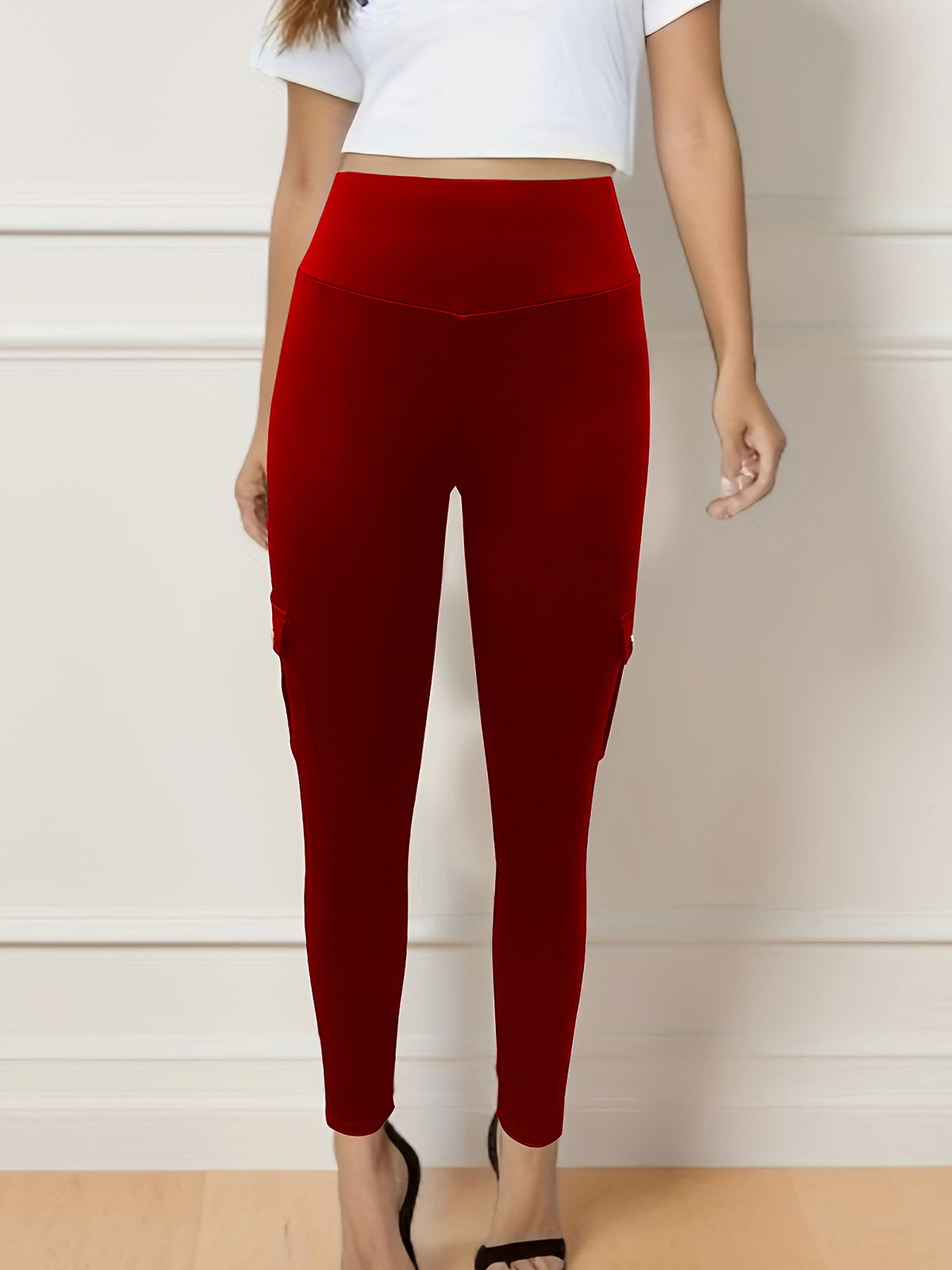 Plus Size Skinny Pants for Women – High-Waisted Stretch Sport Pants