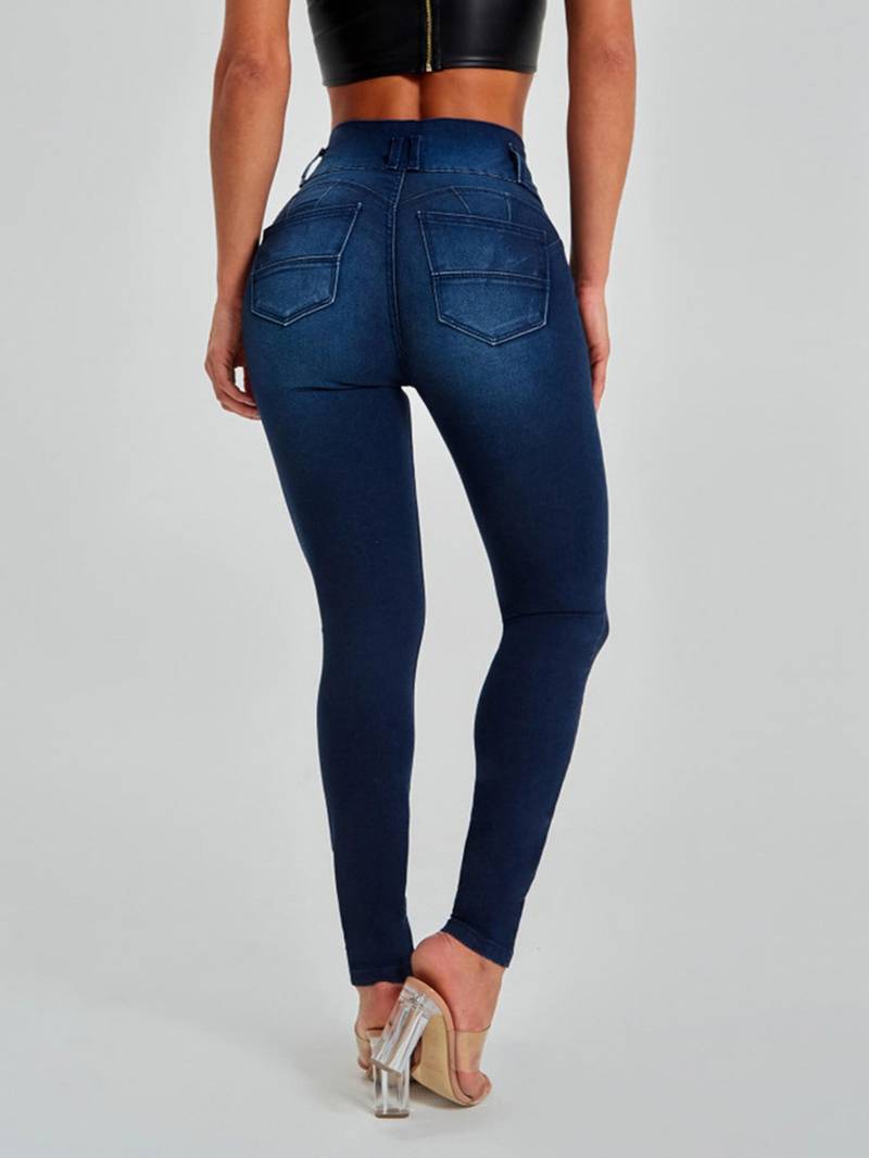 Women’s High-Rise Curve-Sculpting Skinny Jeans – Stretch Slim-Fit Denim, S–2XL
