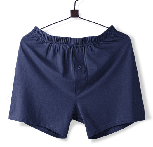 Mid-Waist Men’s Cotton Home Pants – Breathable Relaxed Lounge Shorts