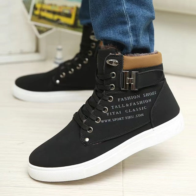 Trendy High Top Martin Boots for Men in Spring/Fall