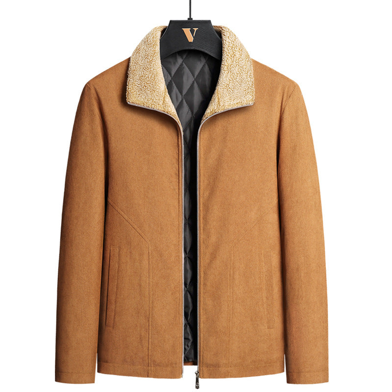 Men’s Corduroy Jacket with Thick Cotton Lining