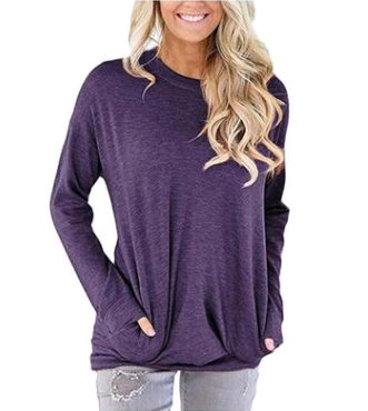 Batwing Long Sleeve T-Shirt for Women