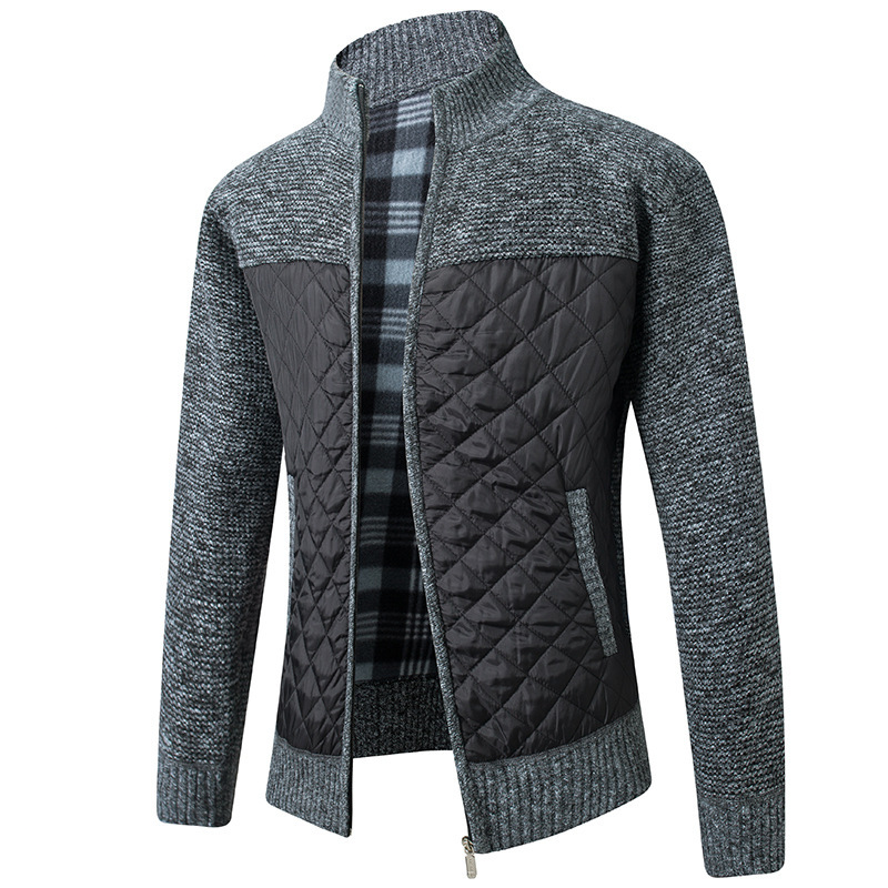Men’s Urban Stripe Zip Sweater – Casual Striped Zip-Up Knit Pullover, 5 Colors, S–3XL