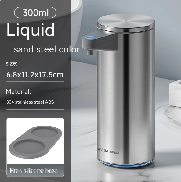 SaniSense Touchless Steel Soap Dispenser – Automatic Motion Sensor Foam & Liquid Soap Dispenser