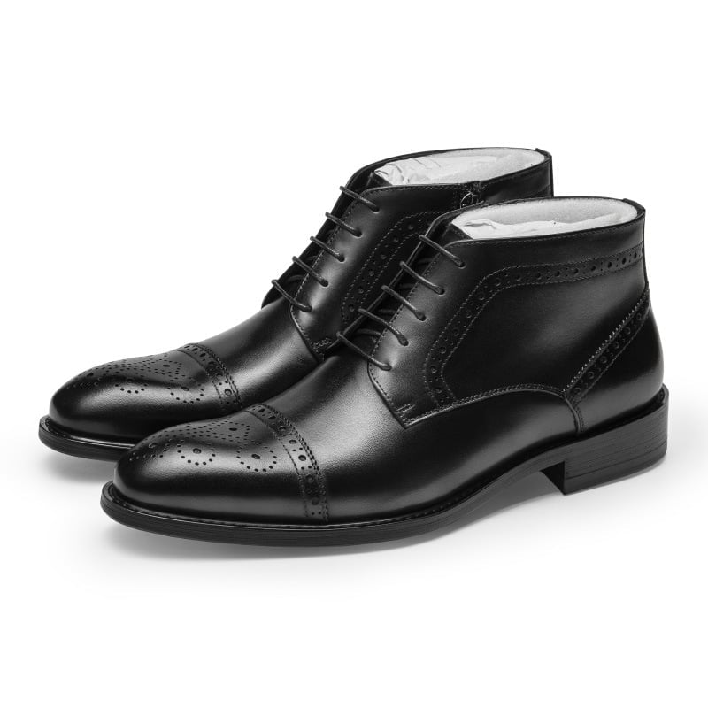 Men’s Business Suit Leather Boots – Elegant Formal Footwear