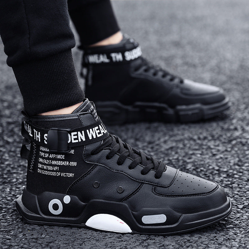 High-Top Casual Sneakers for Men, Size 45-46