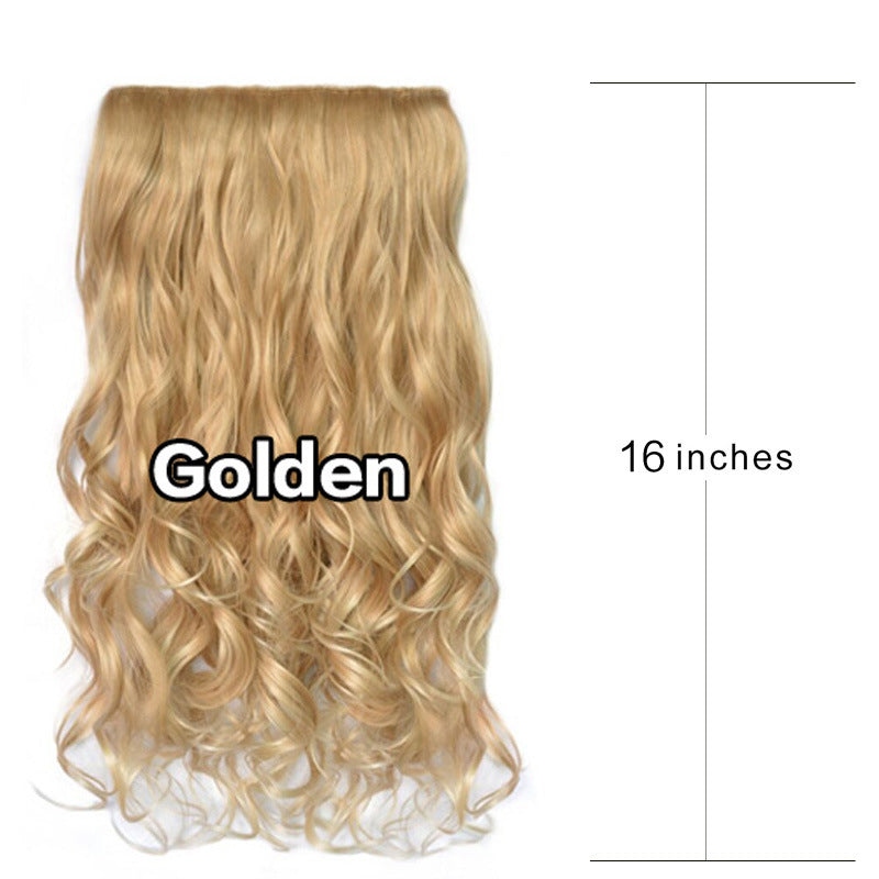 40–45cm European Style Curly Synthetic Hair Wig – Heat-Resistant Lightweight Hairpiece for Women