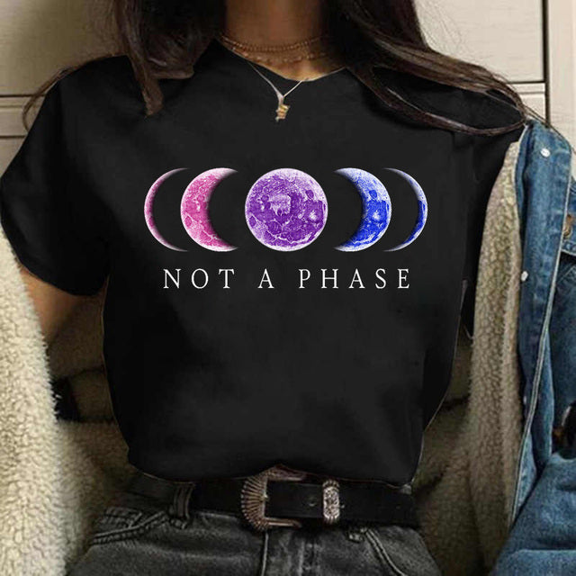 Aesthetic Universe Planets Graphic T-Shirt for Women