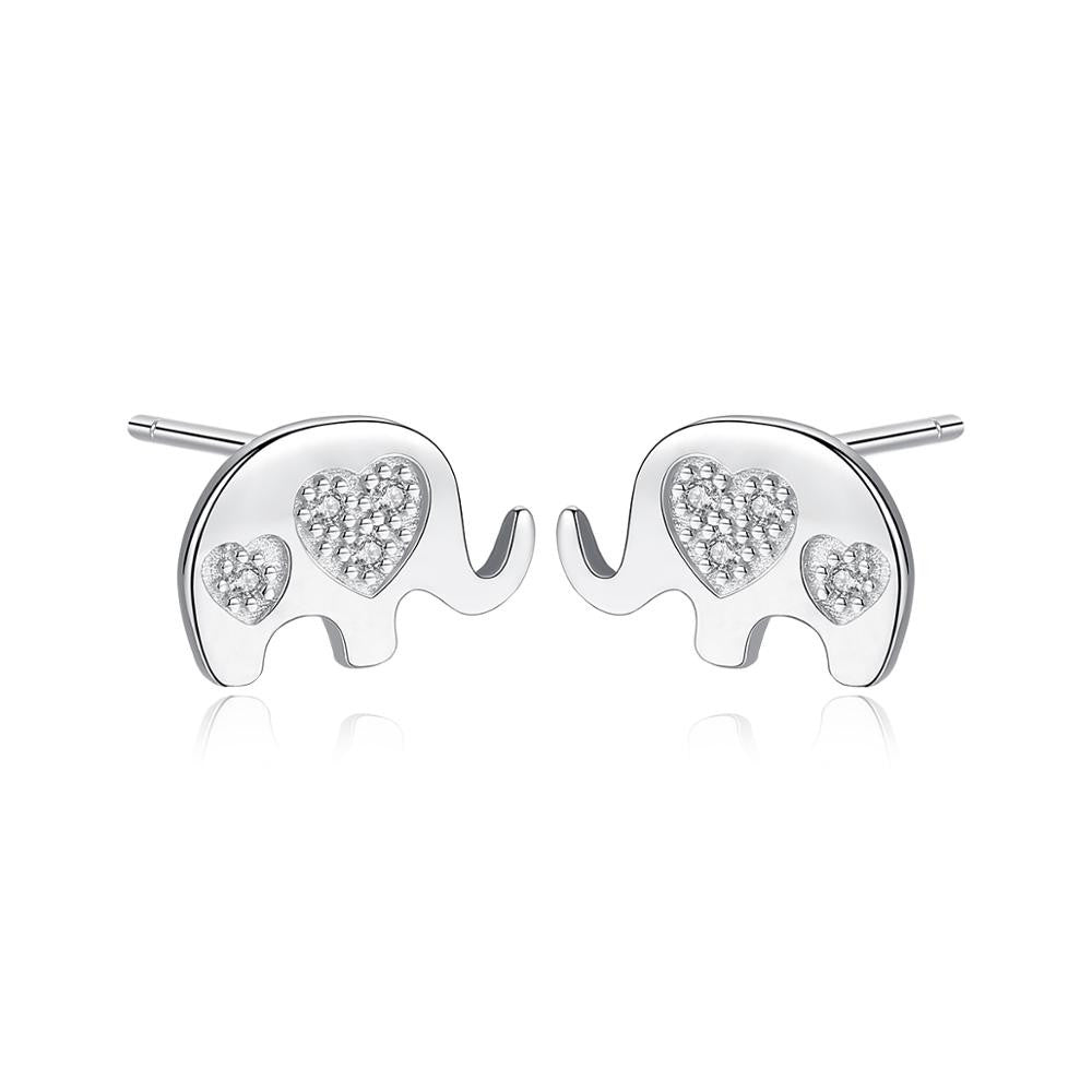 AAA Zirconia Geometric Stud Earrings – Korean Fashion Elephant Earrings