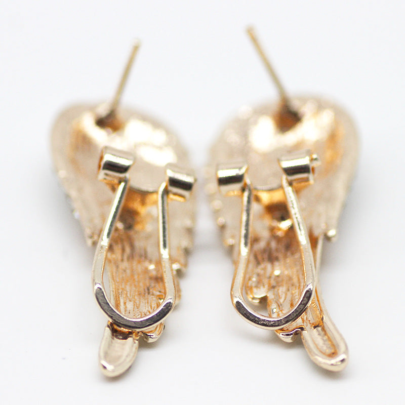 Creative Wing Rhinestone Earrings for Women – Sparkling Statement Jewelry