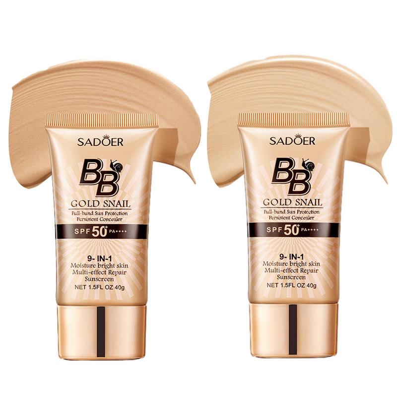 SADOER Gold Snail BB Cream SPF 50 – Long-Lasting Foundation Makeup
