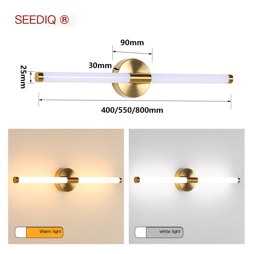 Nordic LED Mirror Light – Waterproof Vanity Wall Lamp for Bathroom & Bedroom