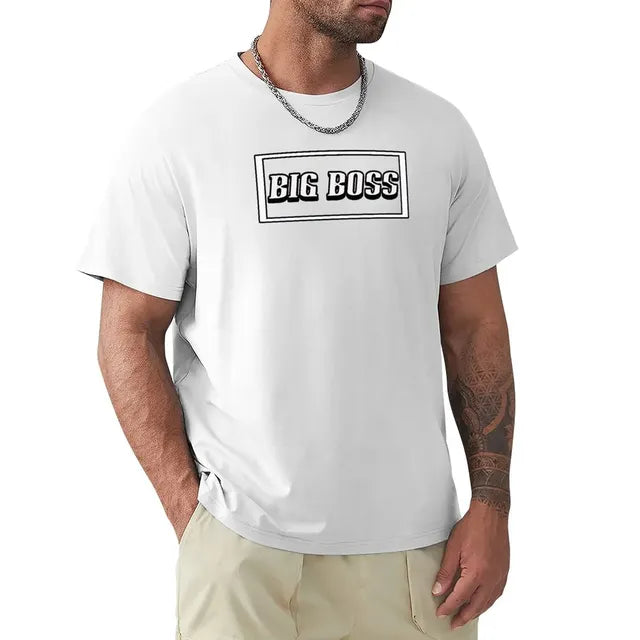Big Boss Box Design Men’s Stretch T-Shirt – Casual Graphic Tee, S–4XL