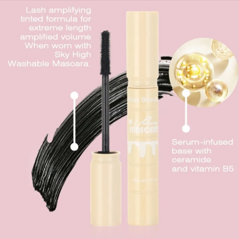 Long Curl Waterproof Mascara – Black Lengthening, Volumizing & Lash Defining