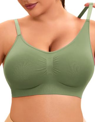 Wireless Plus Size Seamless Push-Up Bra – Comfortable Shaping Bra for Women