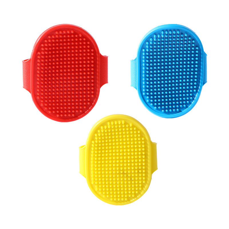Soft Rubber Pet Grooming Massage Brush – Dog & Cat Bathing & Shedding Comb