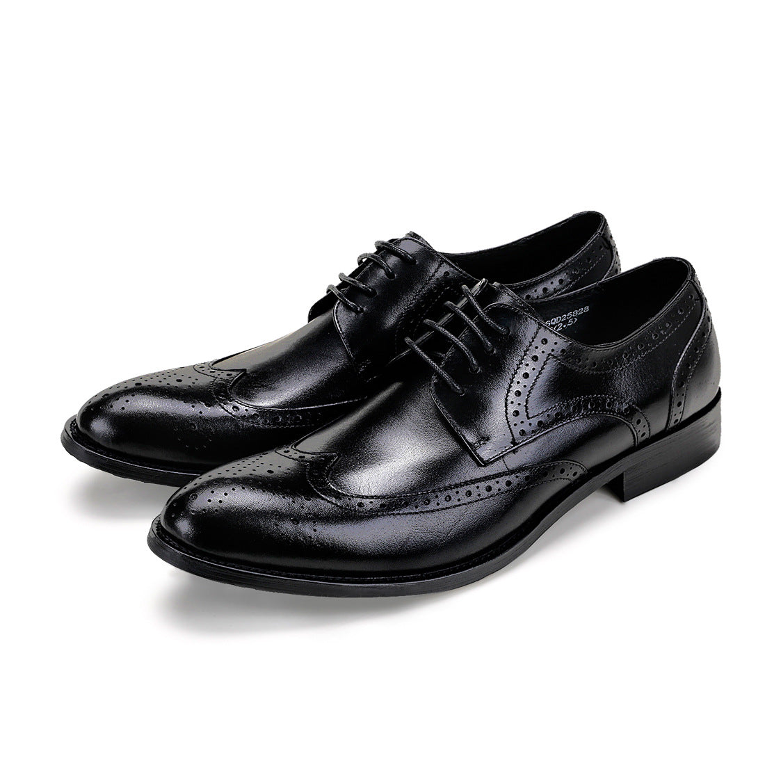 Men’s Genuine Leather Brogue Dress Shoes – Classic Business Formal Footwear