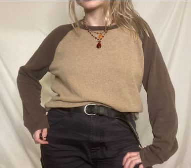 Loose Casual Long-Sleeve Round Neck T-Shirt for Women
