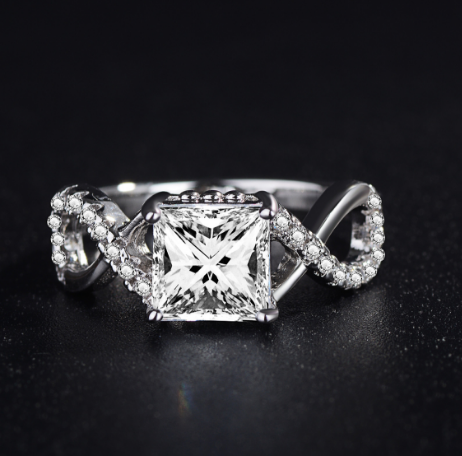 Zircon Ring for Women - Stylish Diamond Ring