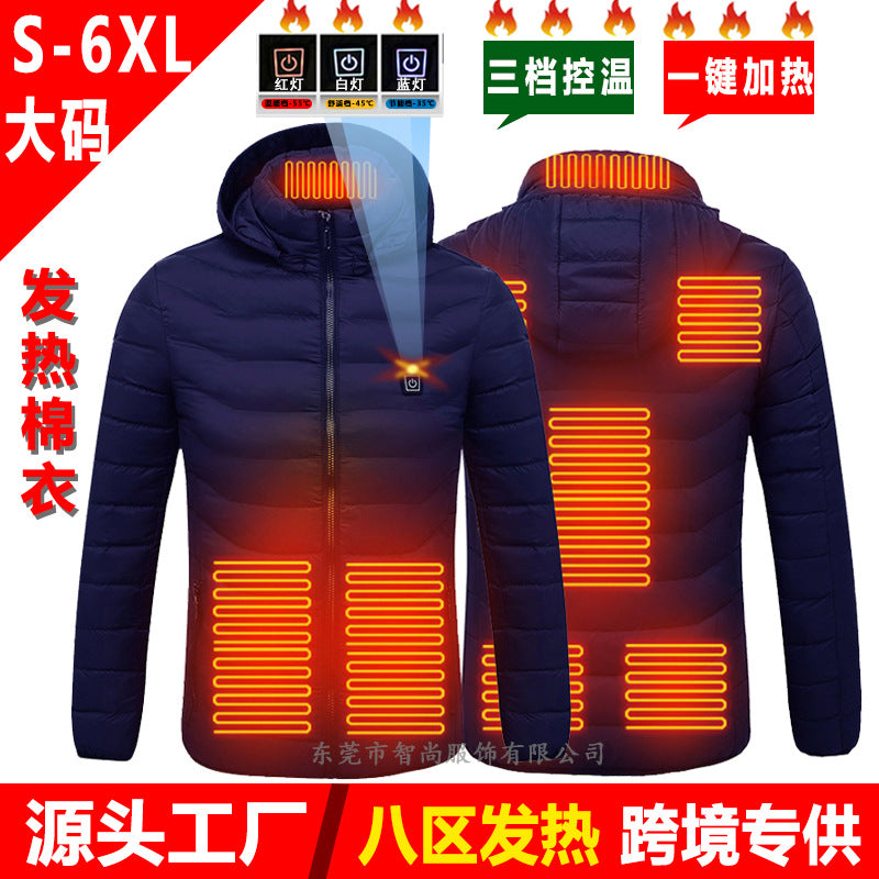 Smart Heated USB Graphene Jacket – Unisex Adjustable Winter Heating Jacket, S–6XL