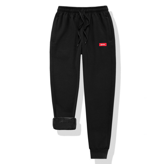 Men’s Thick Fleece-Lined Jogger Pants – Warm Winter Casual Trousers