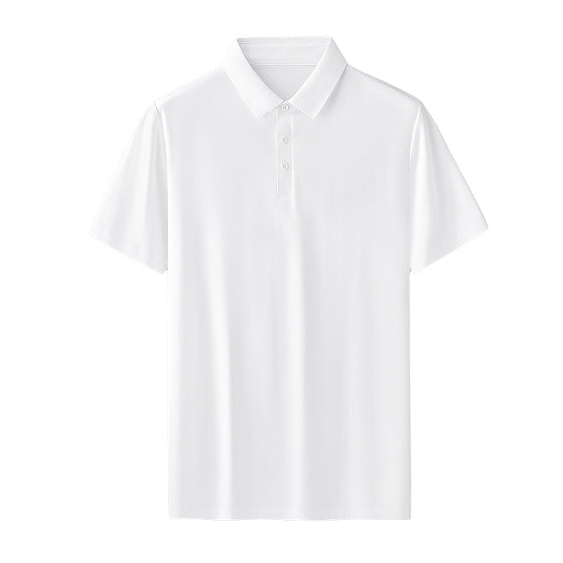 Men’s 5A Antibacterial Short Sleeve Polo Shirt – Breathable Business Casual Summer Polo