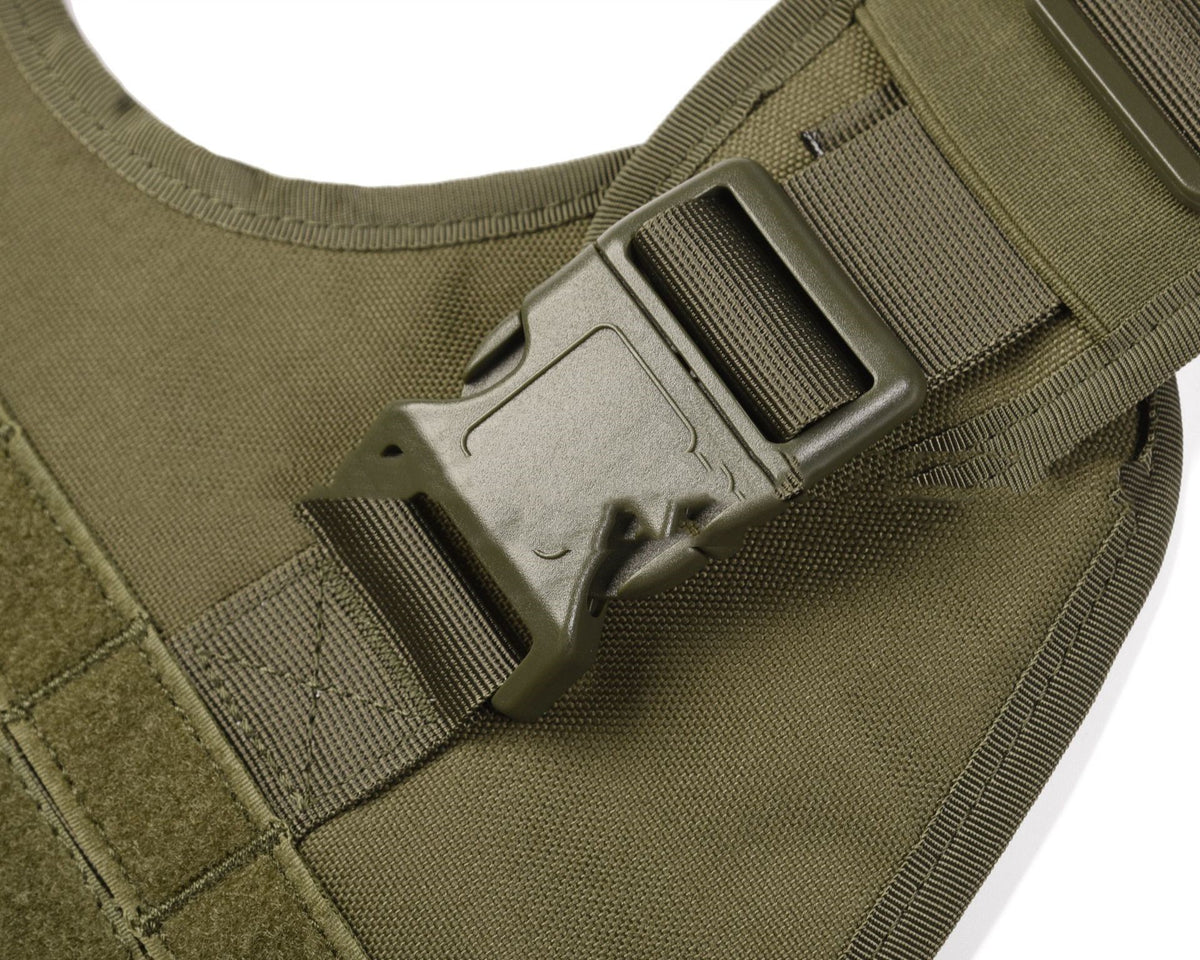 Tactical Dog Vest – Adjustable Weather-Resistant Outdoor Training Harness with Storage