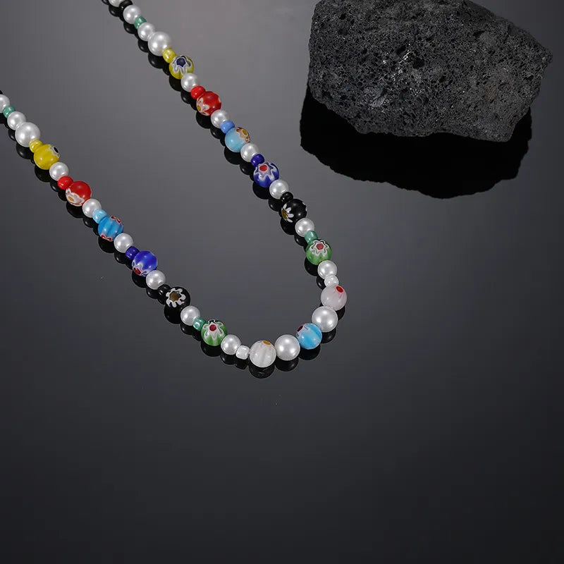 Colorful Handmade Beaded Necklace