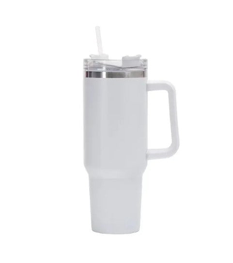 Bingba 40oz Stainless Steel Insulated Cup – Double-Wall Travel Tumbler with Straw