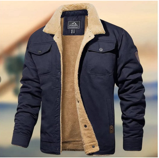 Men’s Fleece-Lined Hooded Overalls – Warm Mid-Length Winter Outerwear, 7 Colors, S–3XL