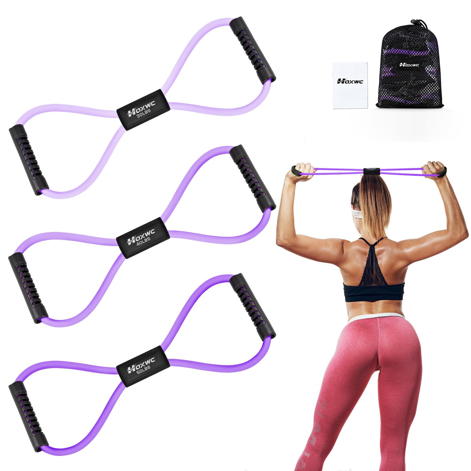 Figure 8 Resistance Band – Full-Body Exercise Band for Strength & Physical Therapy