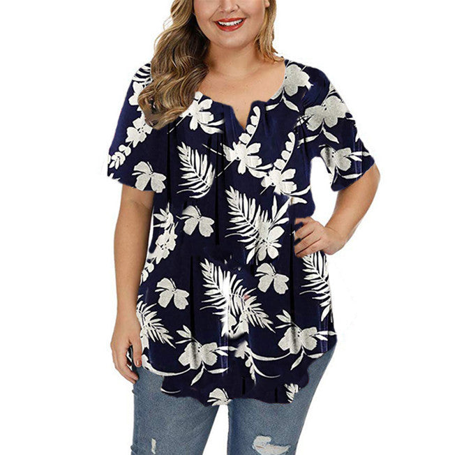 Women’s Plus Size Casual Loose Top – Relaxed Fit Street Fashion Shirt