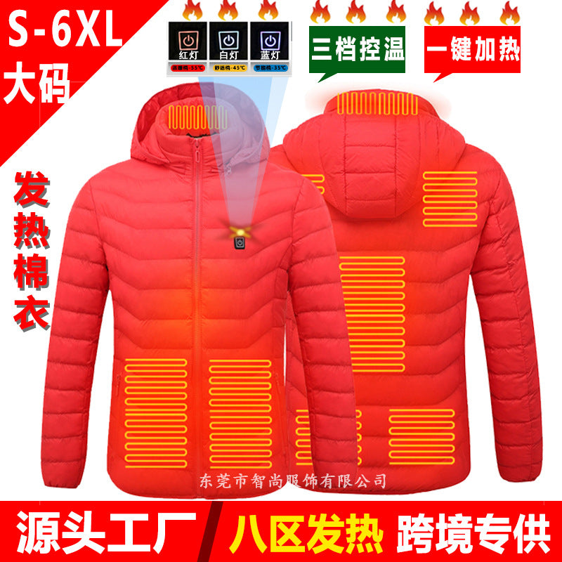 Smart Heated USB Graphene Jacket – Unisex Adjustable Winter Heating Jacket, S–6XL