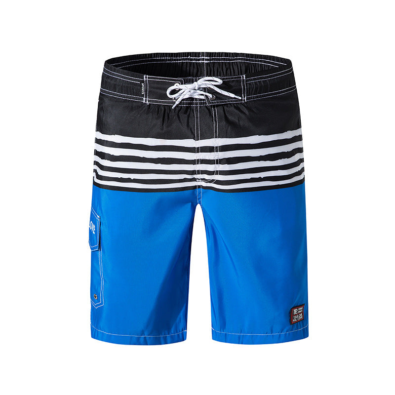Men’s Casual Striped Printed Beach Pants – Lightweight Relaxed Summer Trousers