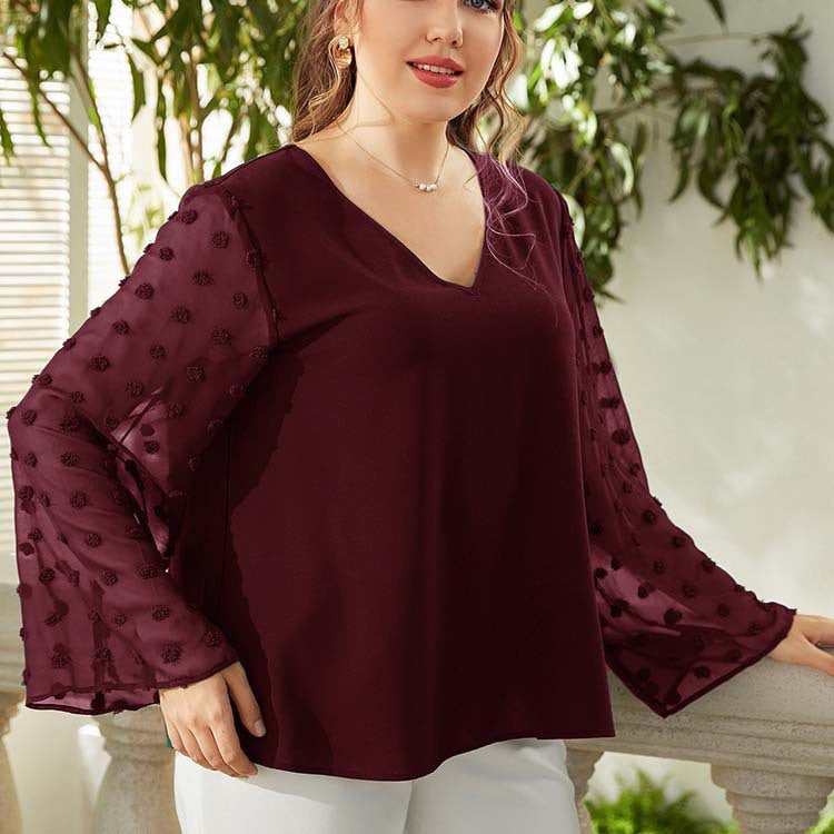 Women’s Plus Size Casual Top – Stylish Loose Fit Everyday Fashion Shirt